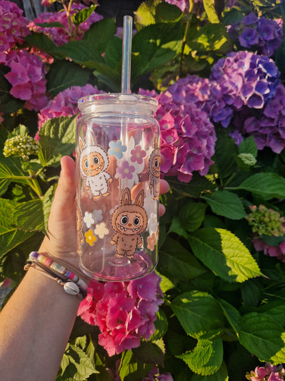 Labubu inspired plastic libbey can style tumbler