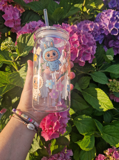 Labubu inspired plastic libbey can style tumbler