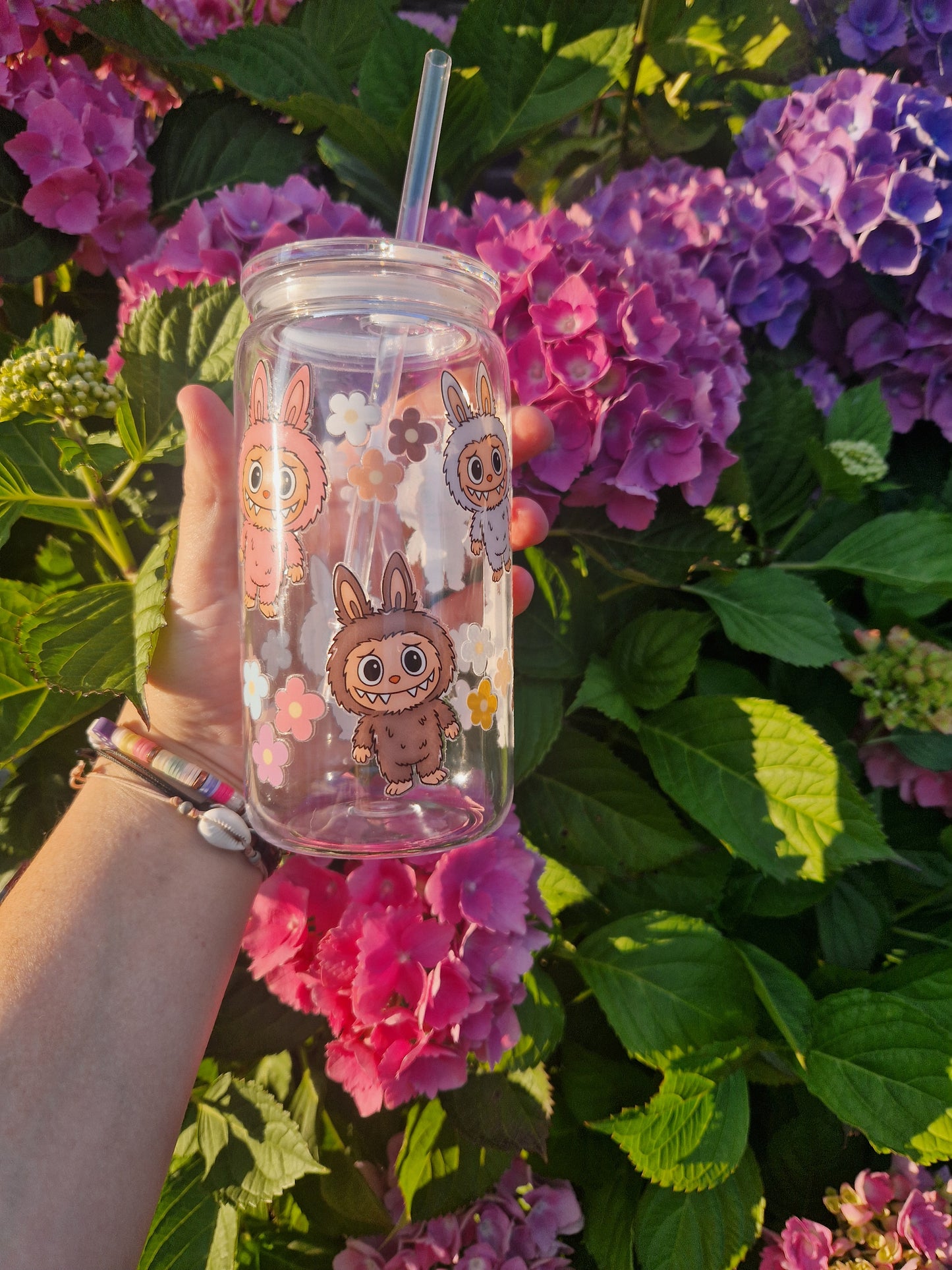Labubu inspired plastic libbey can style tumbler